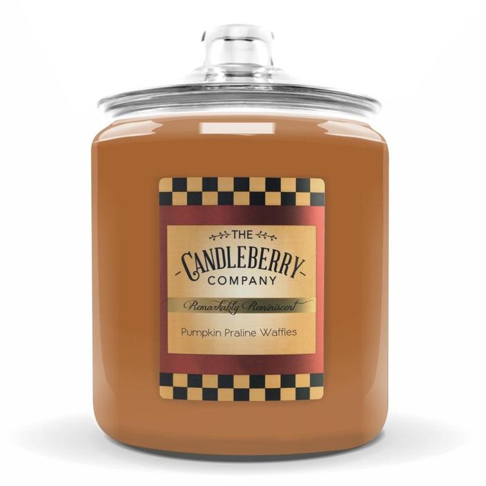 Candleberry Candle Cookie Jar 160 ounce~Pumpkin Praline Waffles