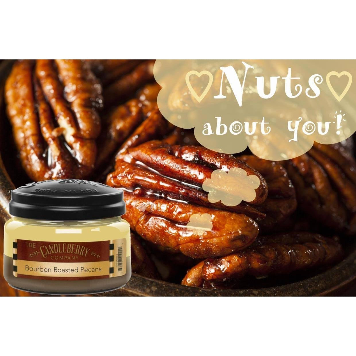 Candleberry Candle Bourbon Roasted Pecans 26oz