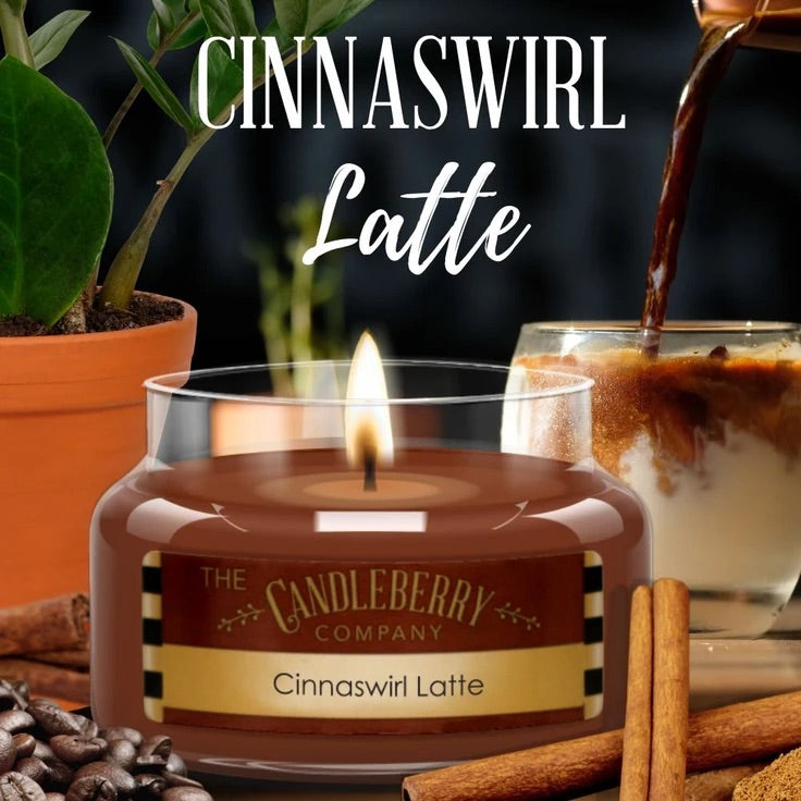 Candleberry Candle Cinnaswirl Latte 26oz