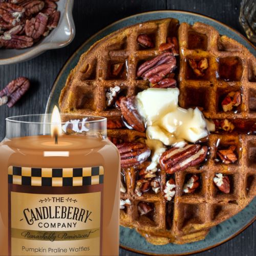 Candleberry Candle Pumpkin Praline Waffles 26oz
