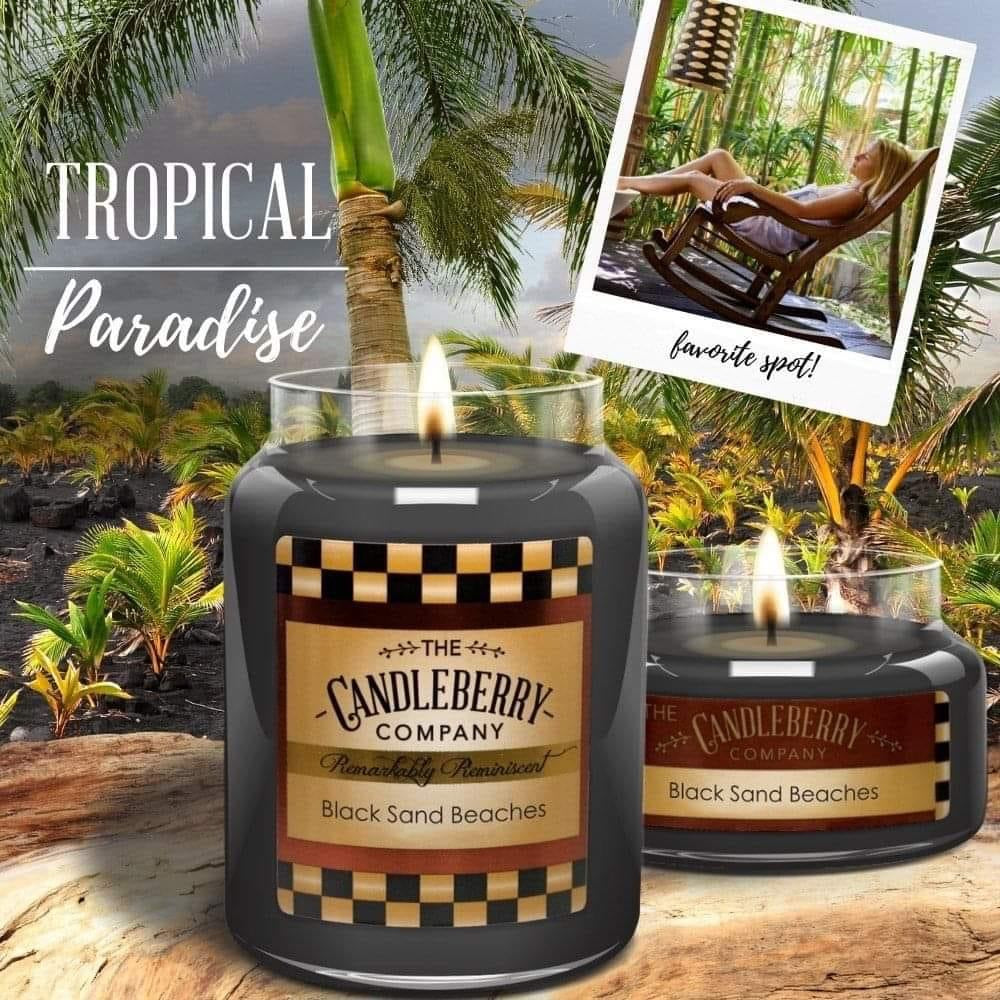Candleberry Candle Black Sand Beach 10oz
