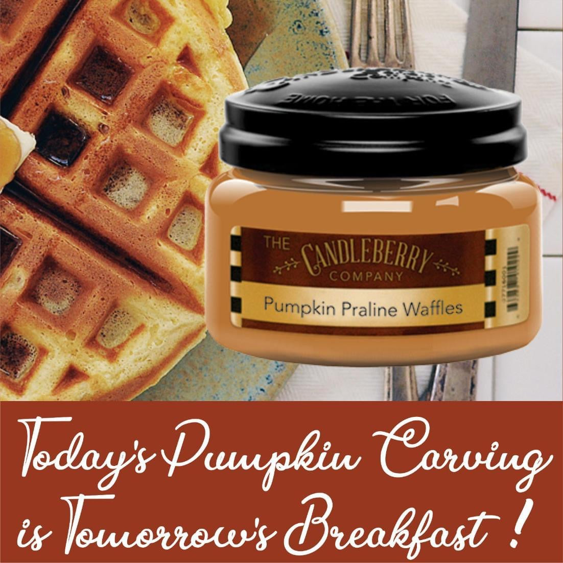 Candleberry Candle Pumpkin Praline Waffles 10oz