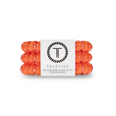 Teleties Hair Ties Small ~Coral