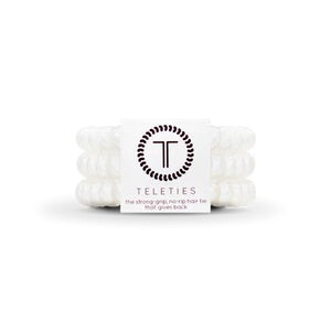 Teleties Hair Ties Small ~Coconut White