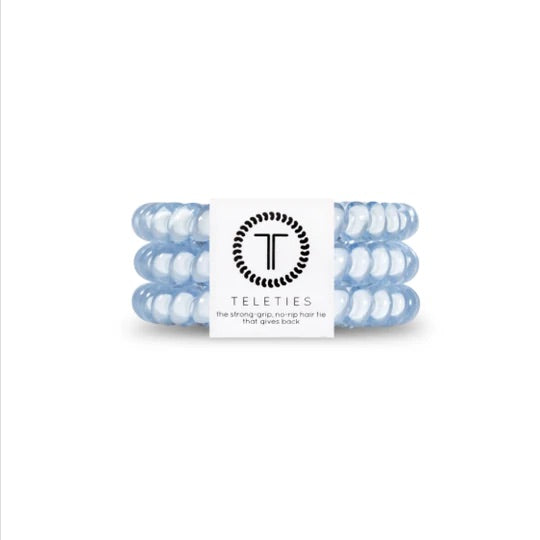 Teleties Hair Ties Small ~Washed Denim