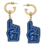 Royal Foam Finger Earrings