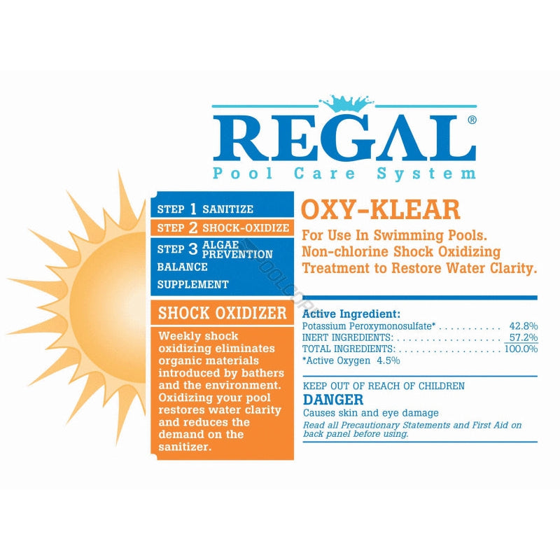 Regal Oxy Klear Non Chlorine Shock 1lb Bag