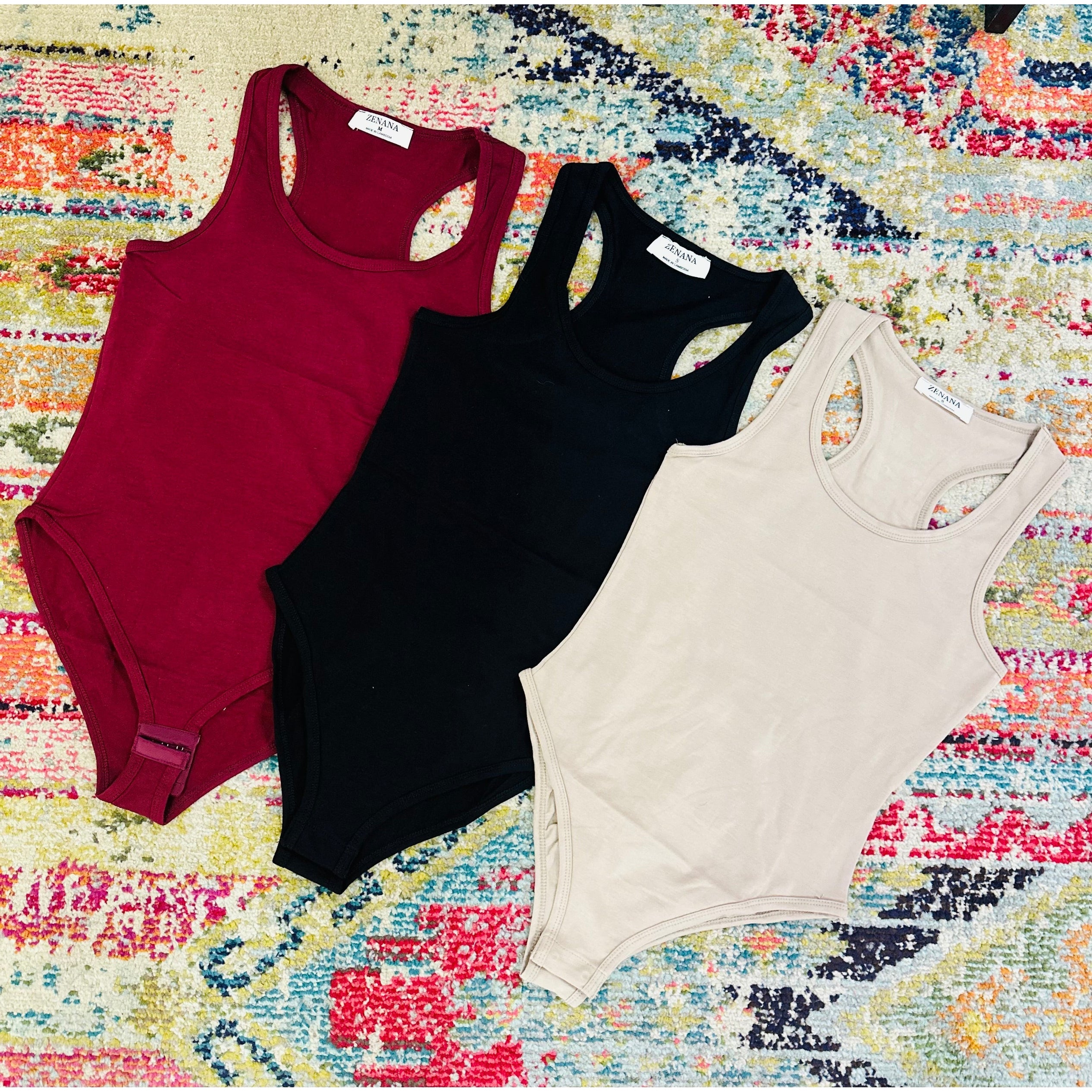 Bodysuit~Racer Back Tank~Ash Mocha