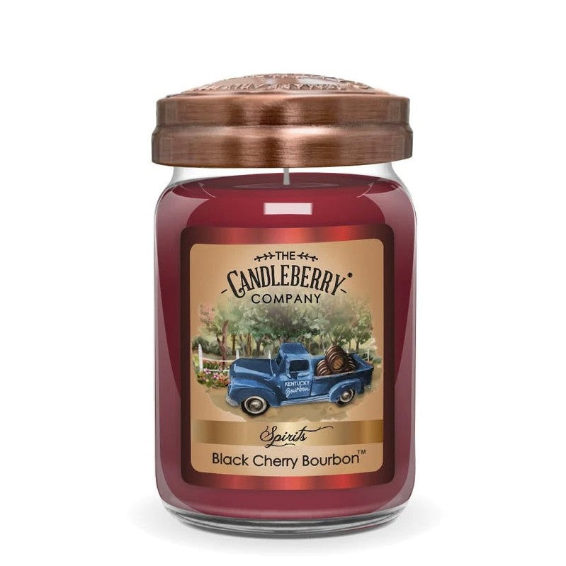 Spirits~Candleberry Candle ~Black Cherry Bourbon 26oz