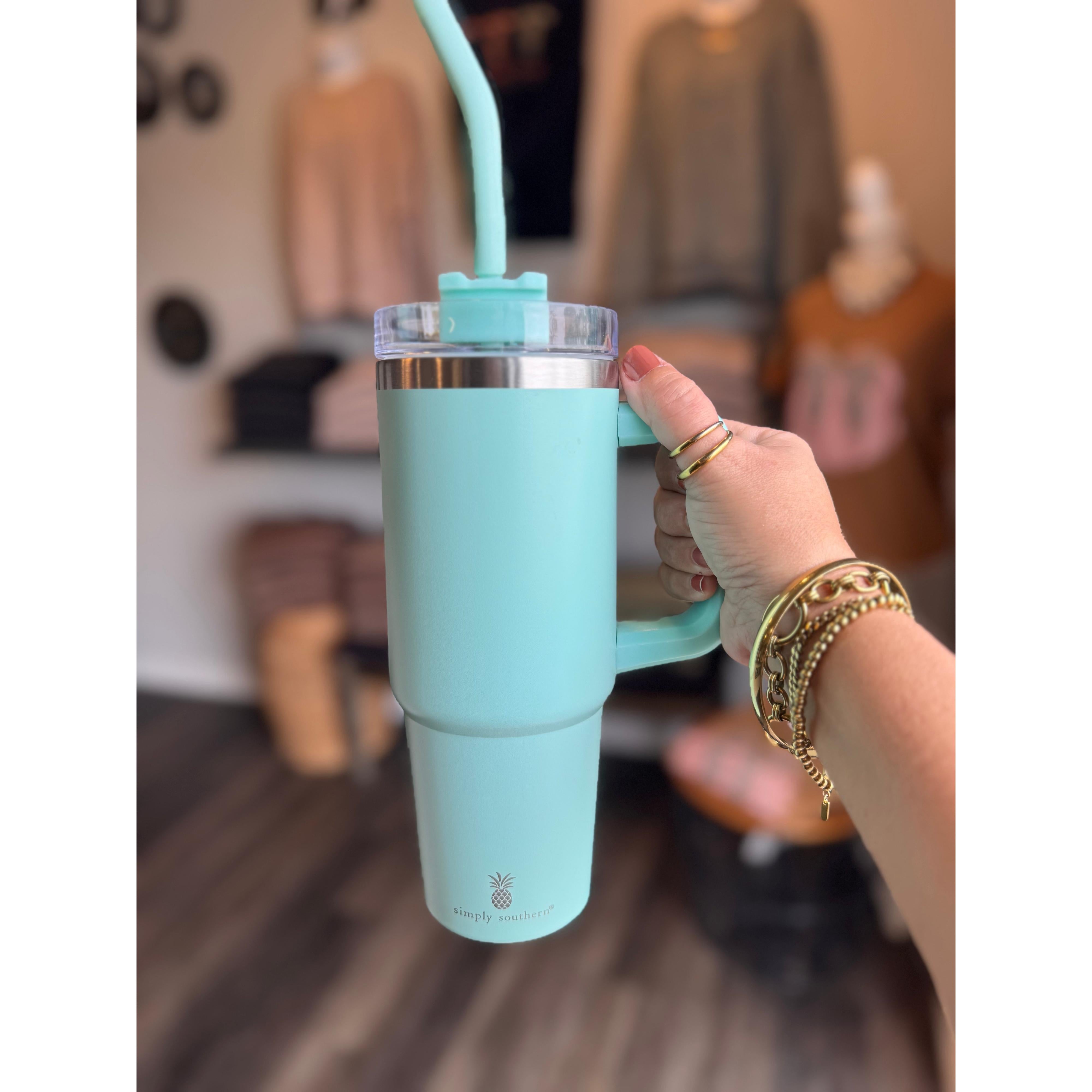 Solid Tumbler 30oz by Simply Southern~Mint