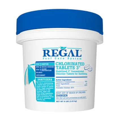Regal Chlorine Tablets 4lb 3” Concentrated Stabilized