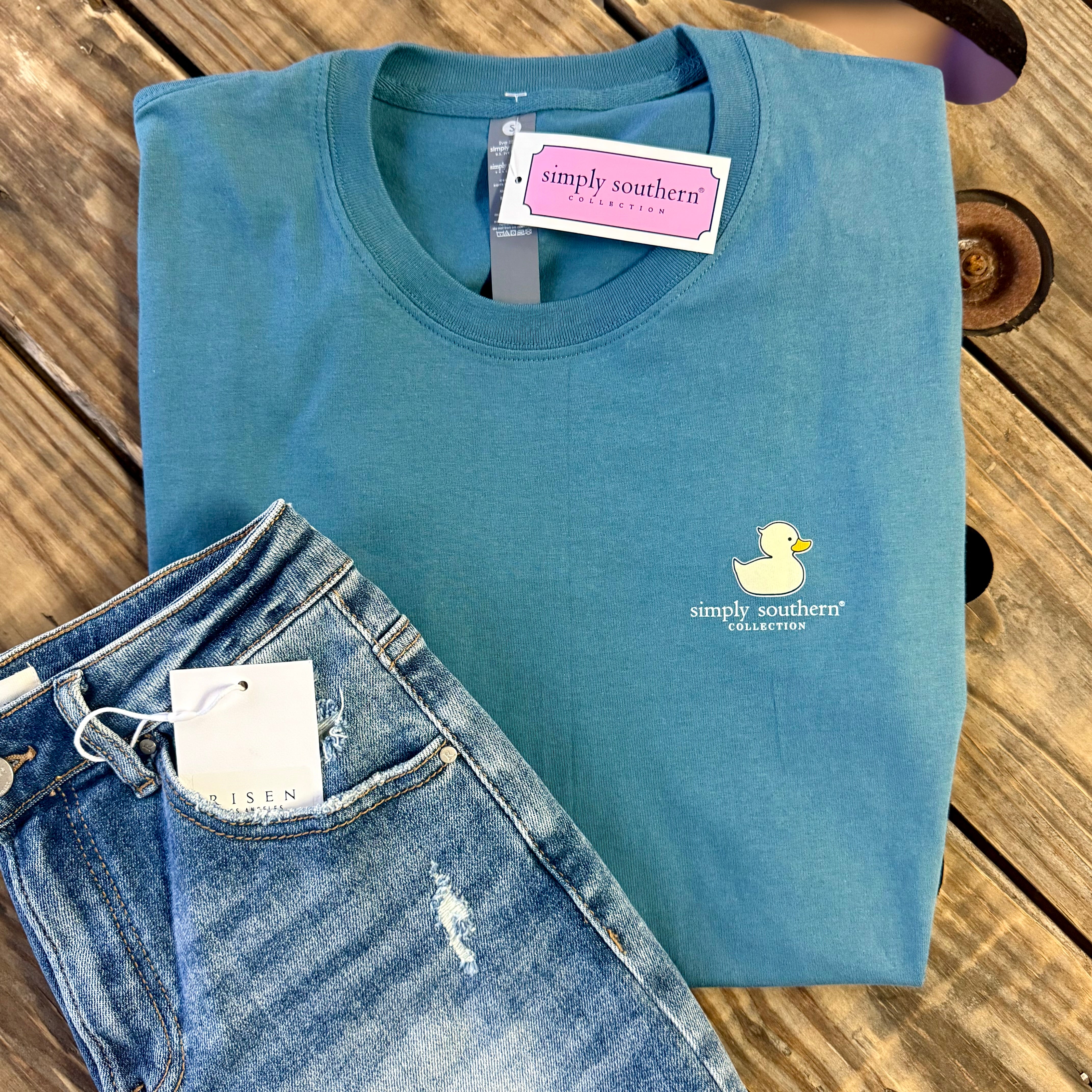 Duck Jeep Short Sleeve Shirt by Simply Southern