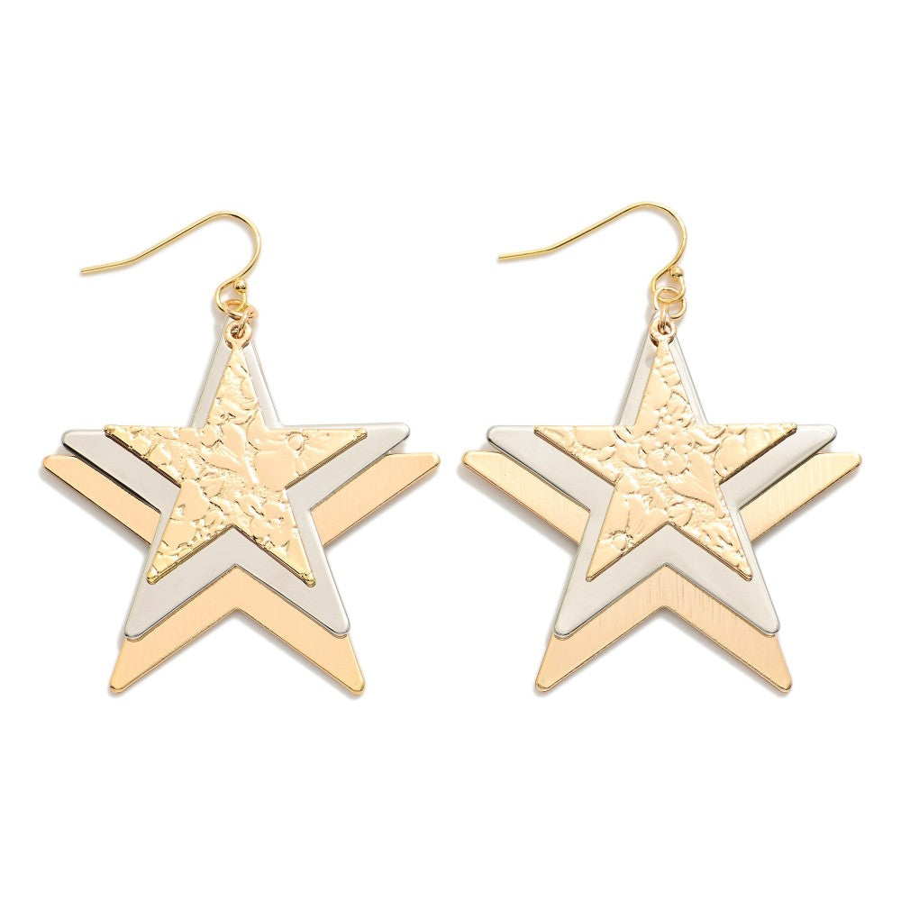 Earrings Star Dangle