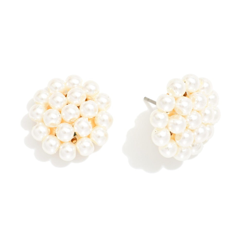 Earrings Pearl Cluster