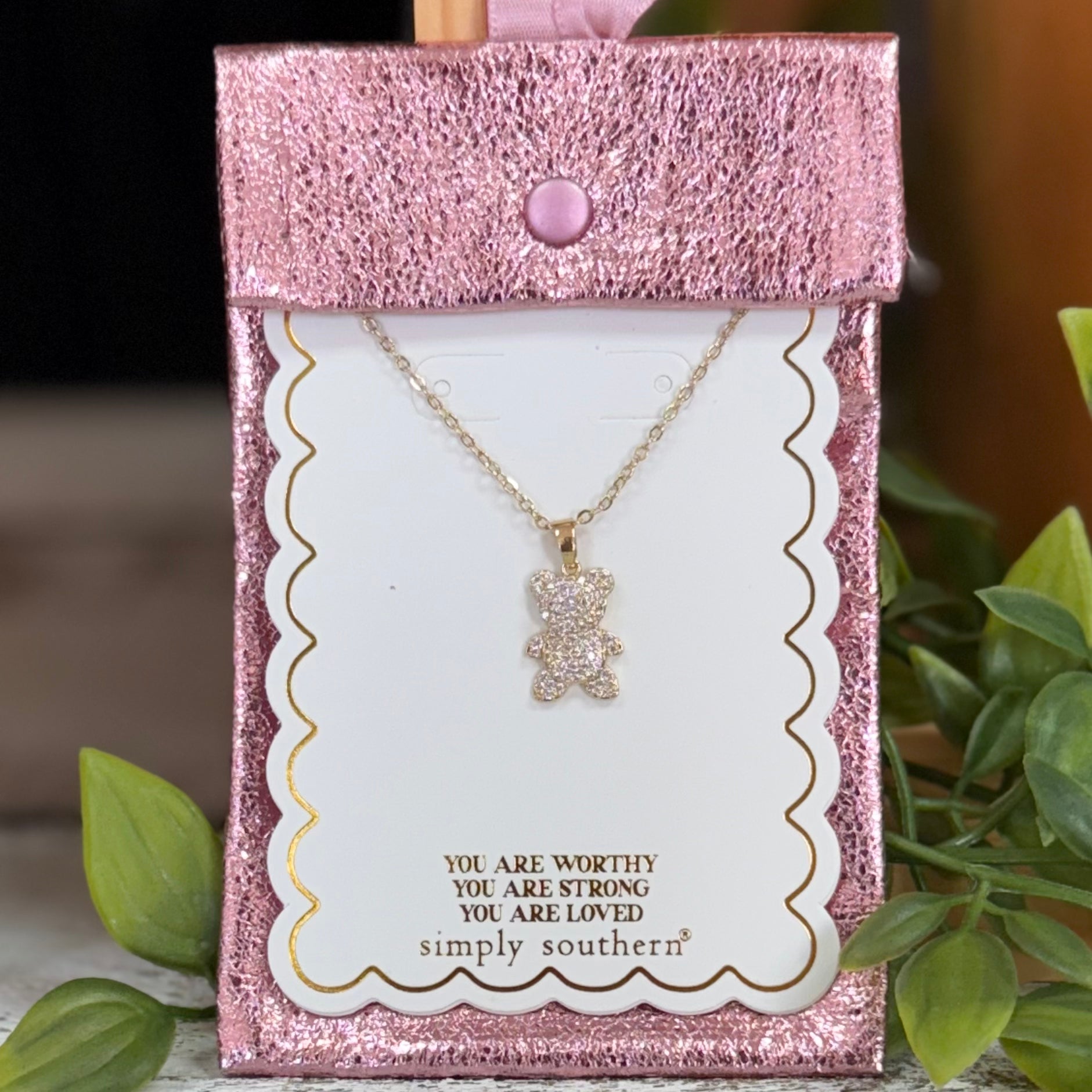 Everyday Necklace~Bear~Simply Southern