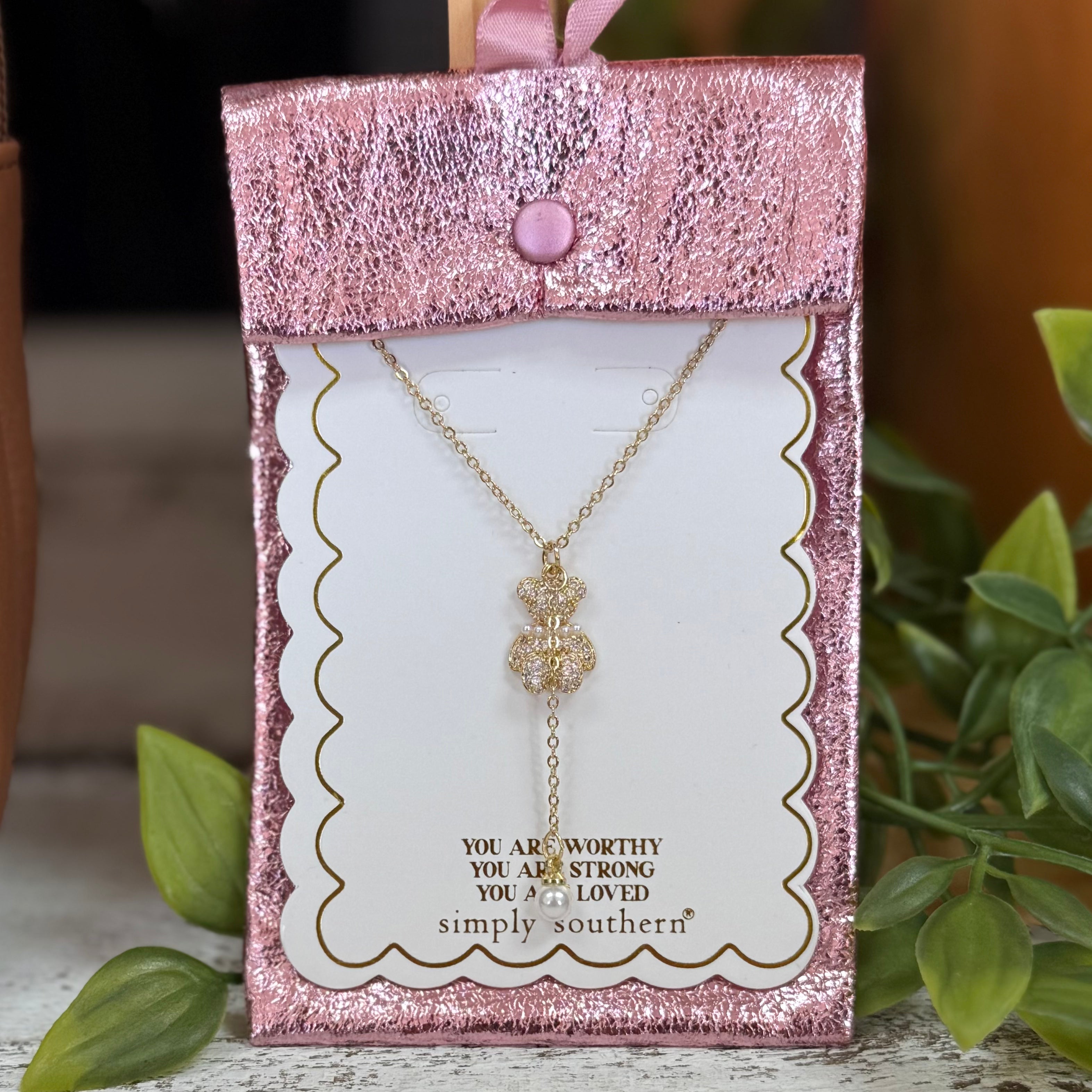 Everyday Necklace~Bear Pearl~Simply Southern