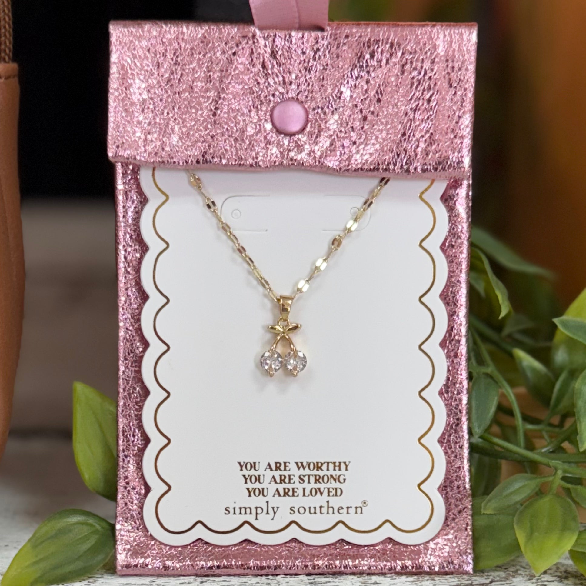 Everyday Necklace~Cherry~Simply Southern