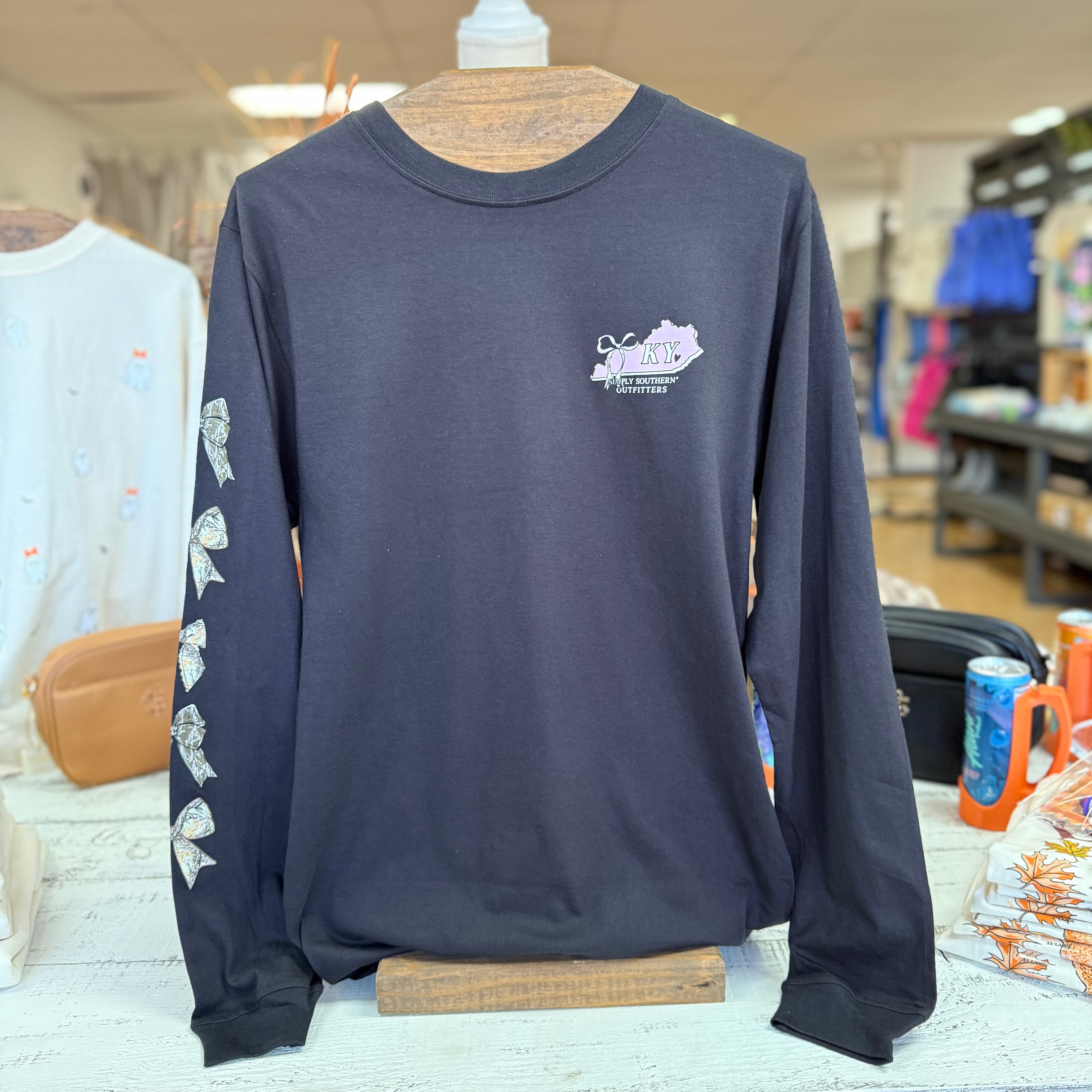 Kentucky Long Sleeve by Simply Southern~Black