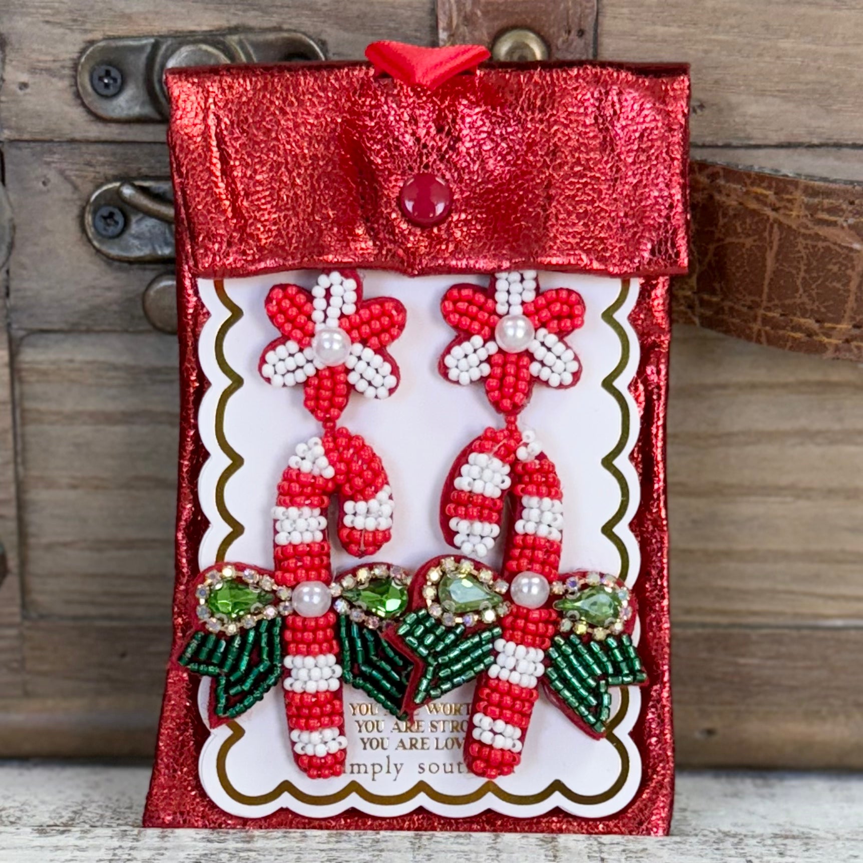 Earrings by Simply Southern~Candy Cane