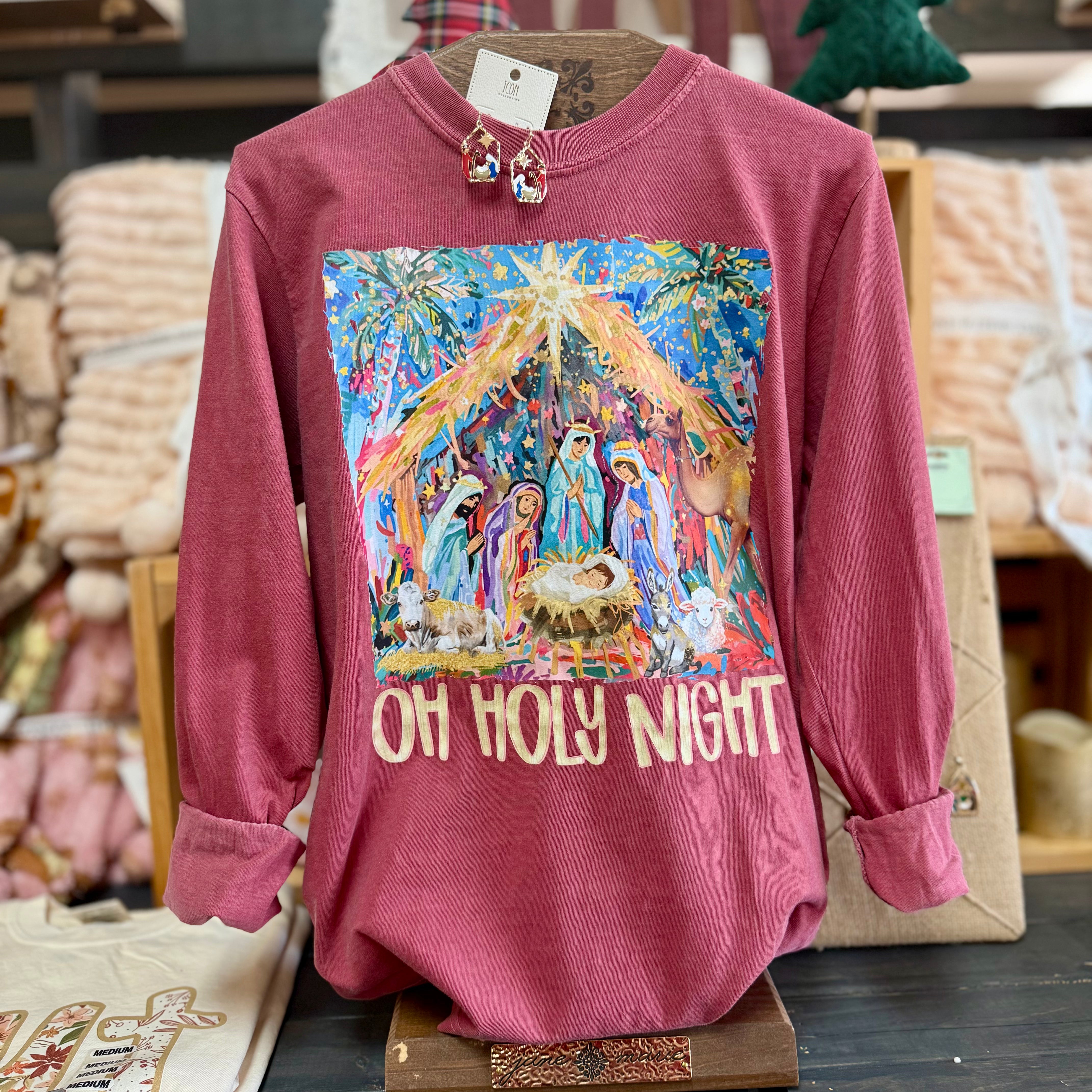 'Oh Holy Night' Long Sleeve