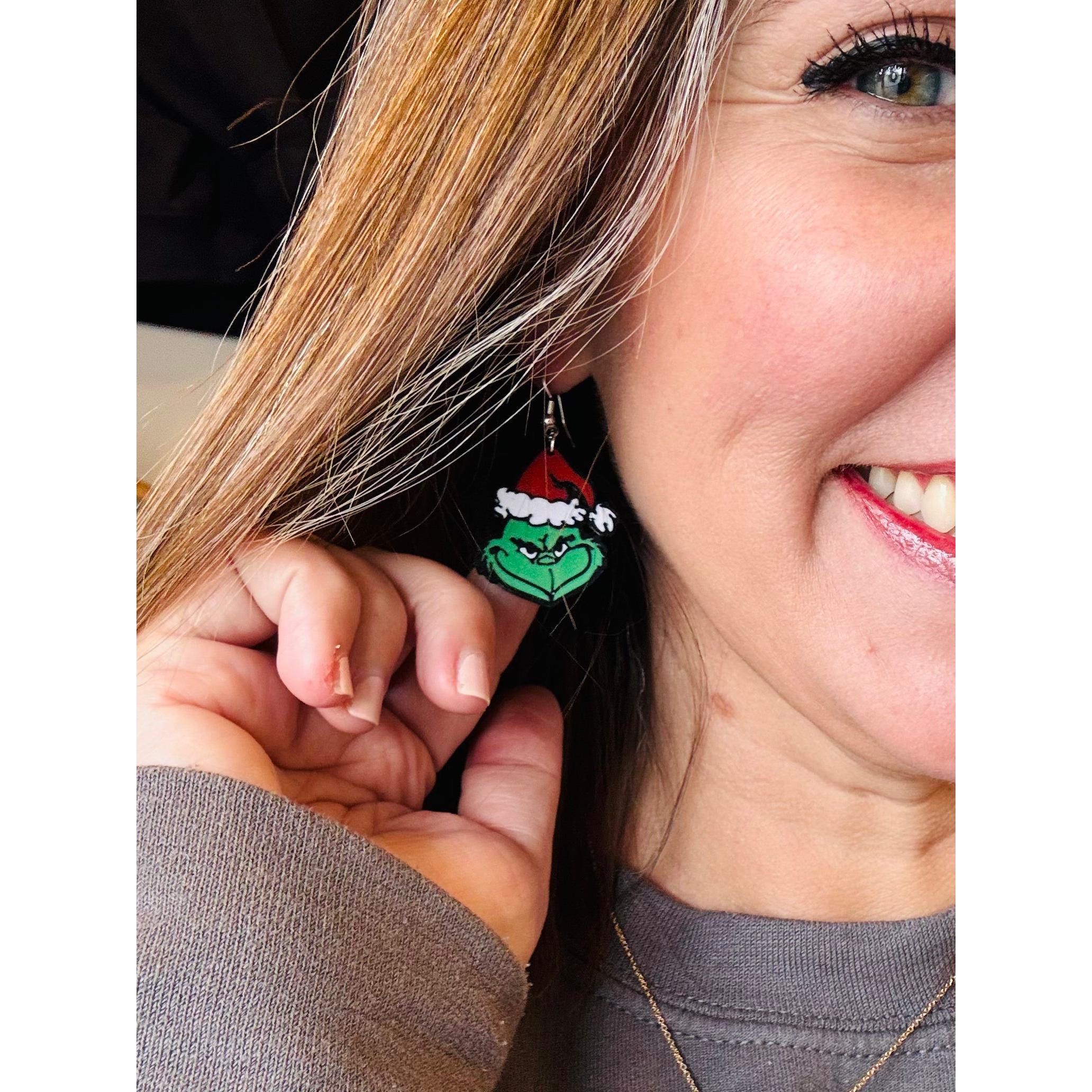 Earrings Grinch