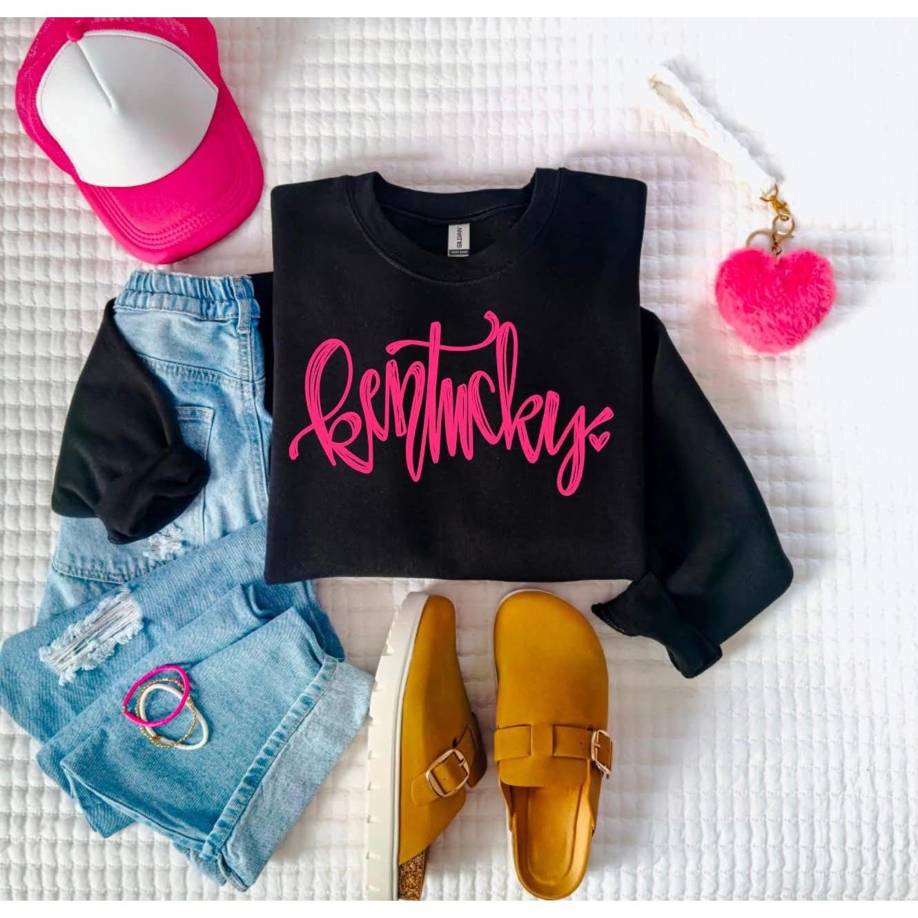 Kentucky Black and Pink Sweatshirt