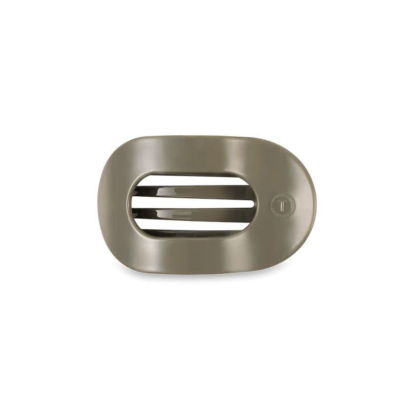 Teleties Small Round Flat Hair Clip~Sage It Ain’t So
