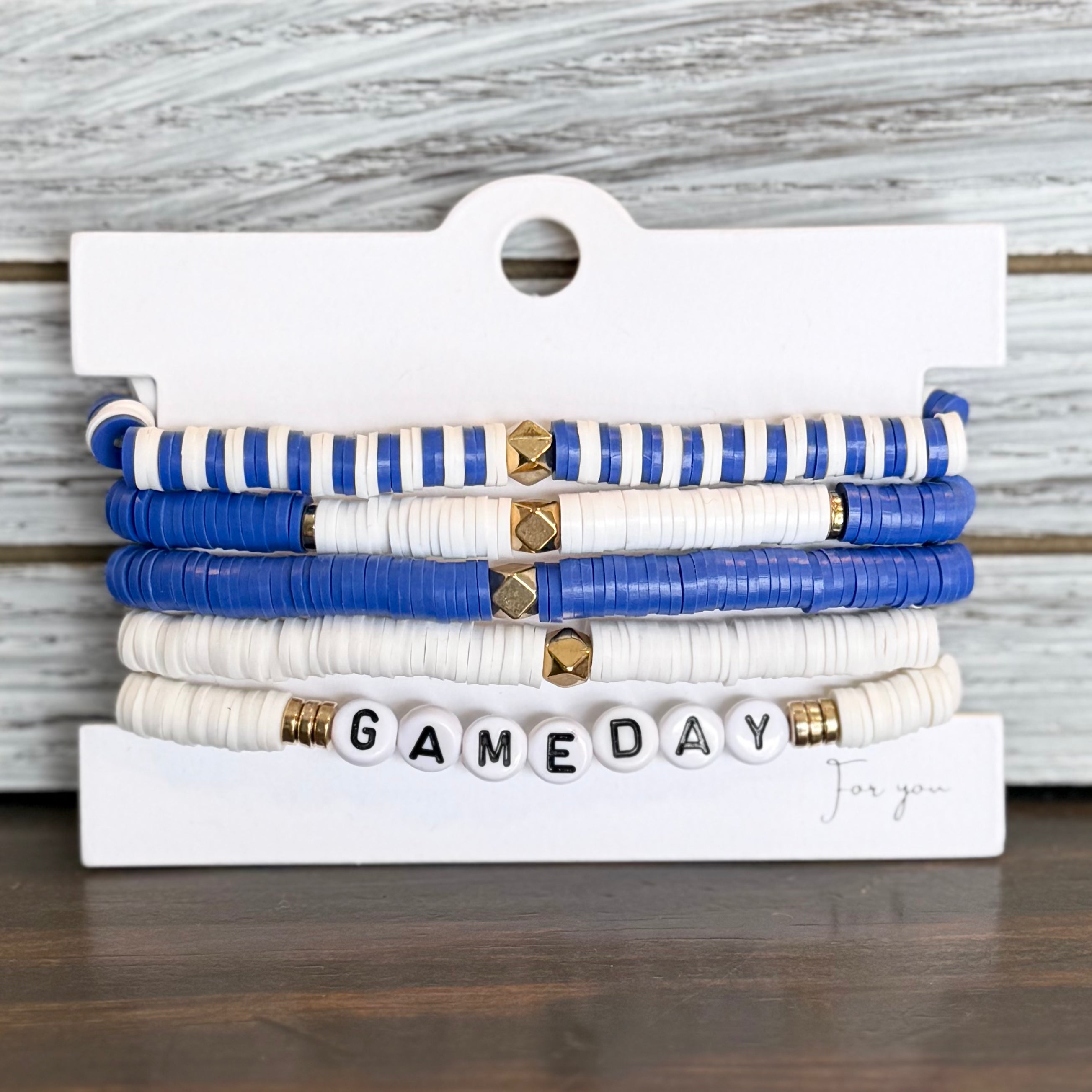 Game Day Multi Strand Beaded Bracelets