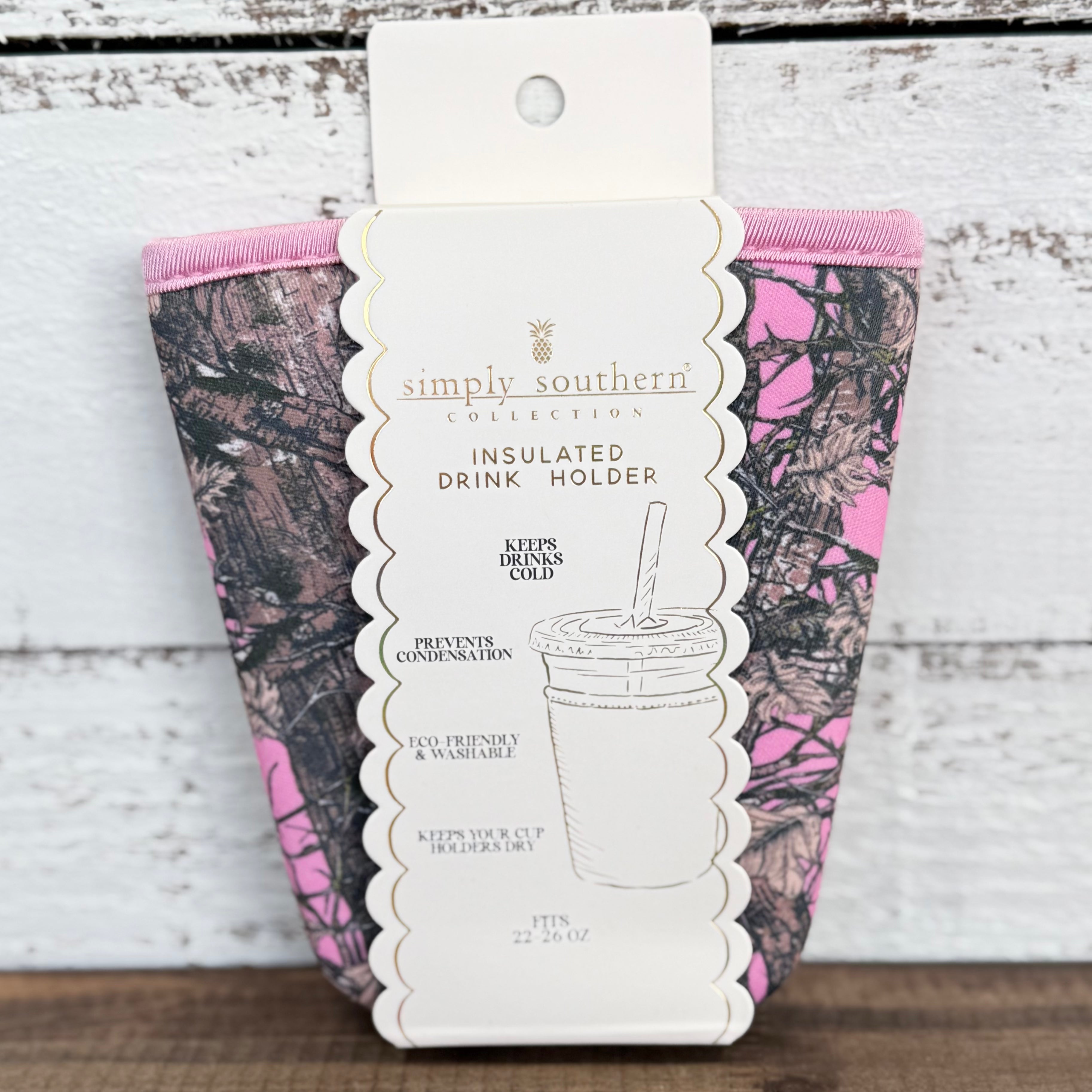 Drink Sleeve by Simply Southern~Small~Pink Camo