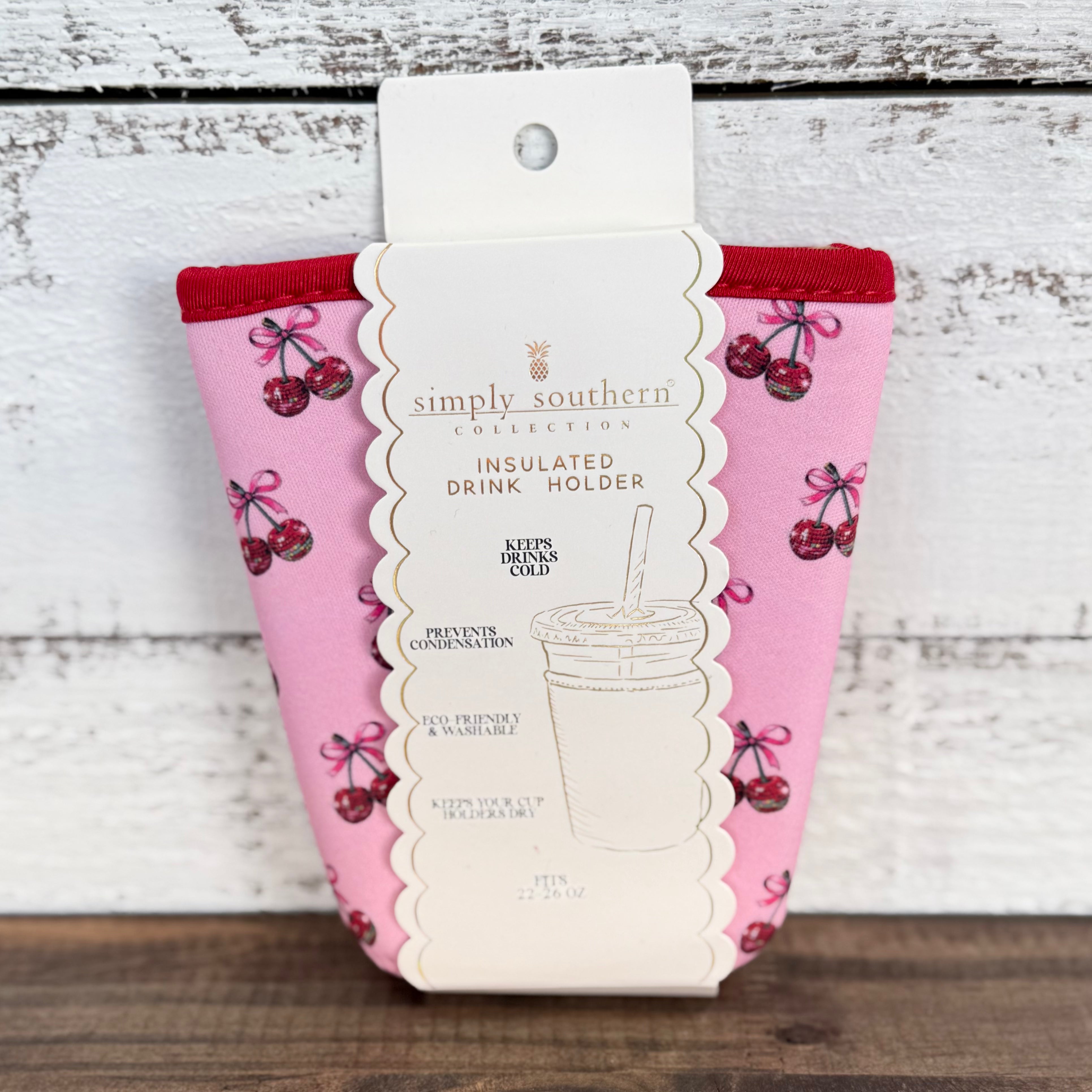 Drink Sleeve by Simply Southern~Small~Cherry