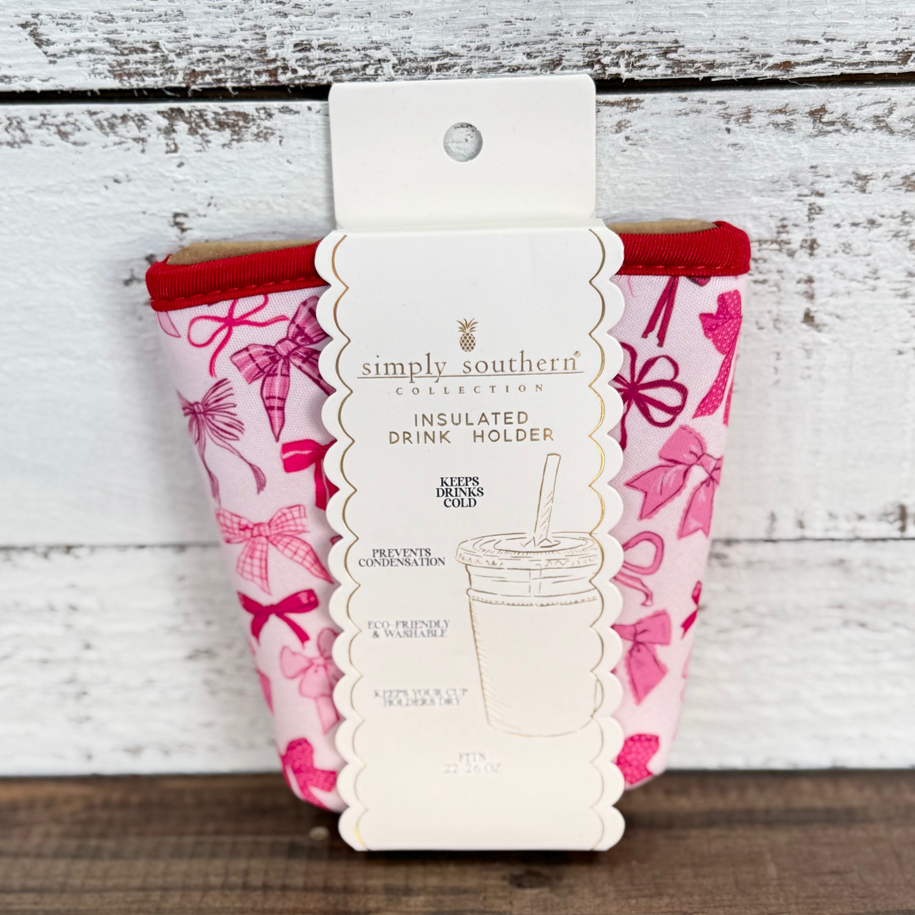 Drink Sleeve by Simply Southern~Small~Bow
