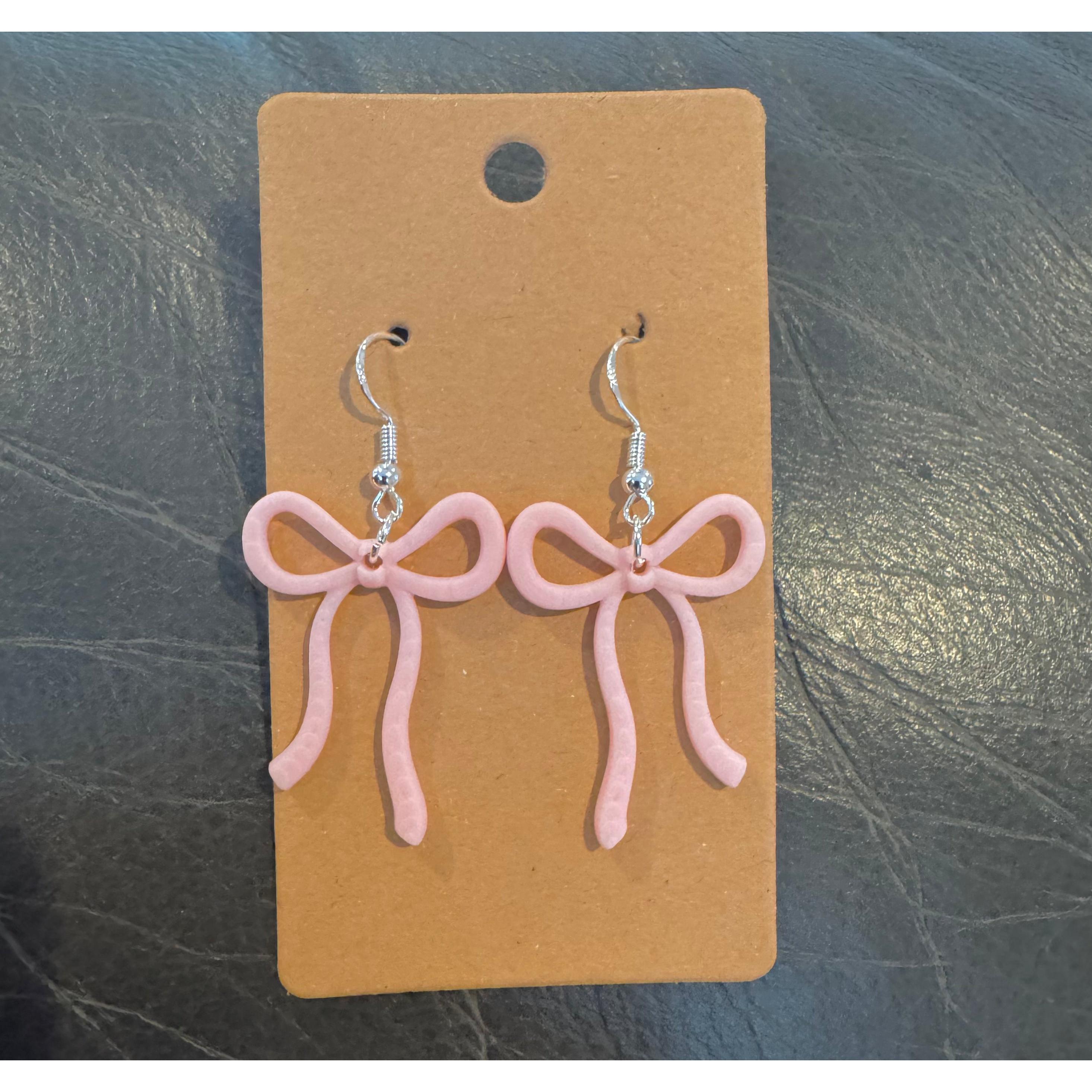 Earrings Bow~Pink