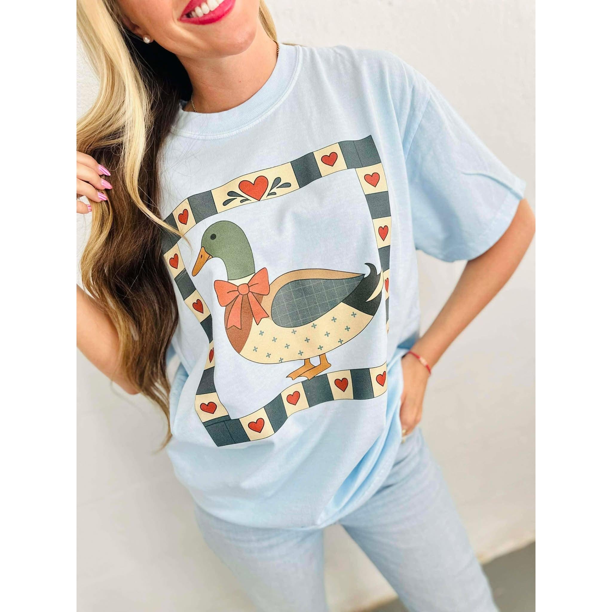 Vintage Duck Tee~Chambray Blue