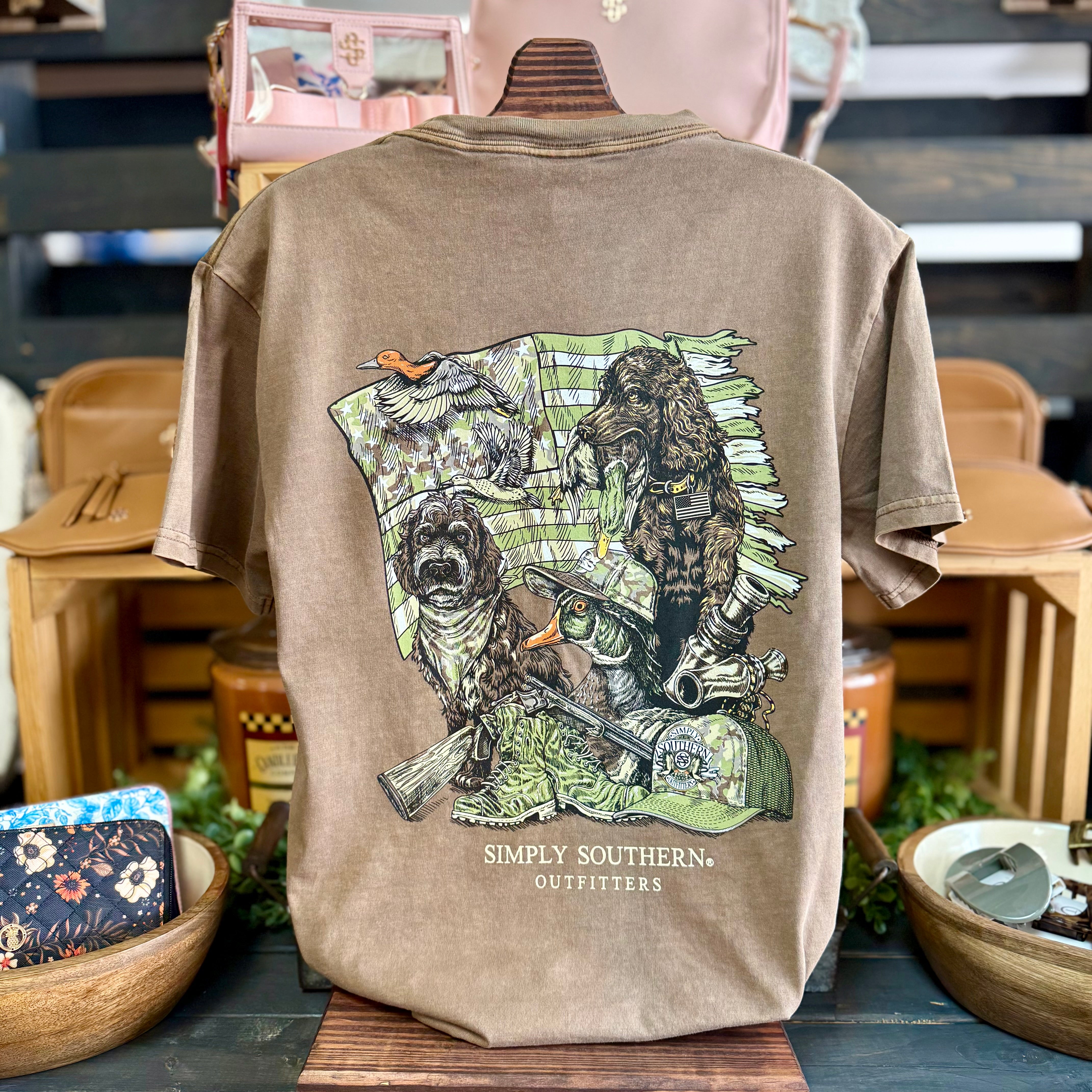 ‘Ready’ Mineral Wash Short Sleeve Shirt by Simply Southern