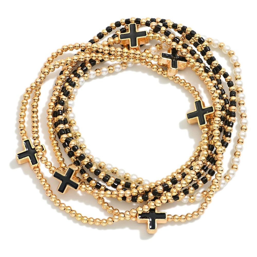 Bracelet Stack Set Cross