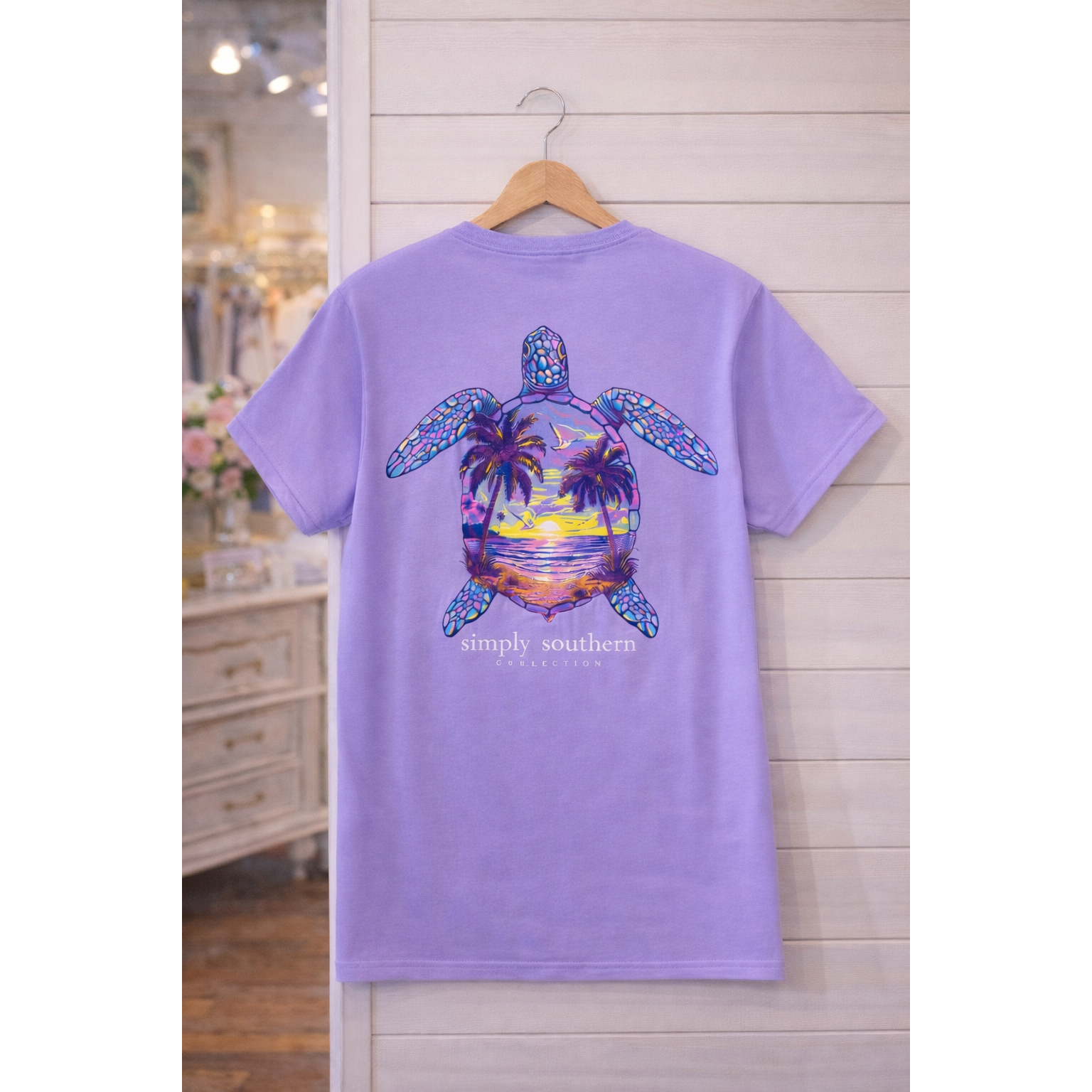 ‘‘Night Turtle’ Short Sleeve Shirt by Simply Southern