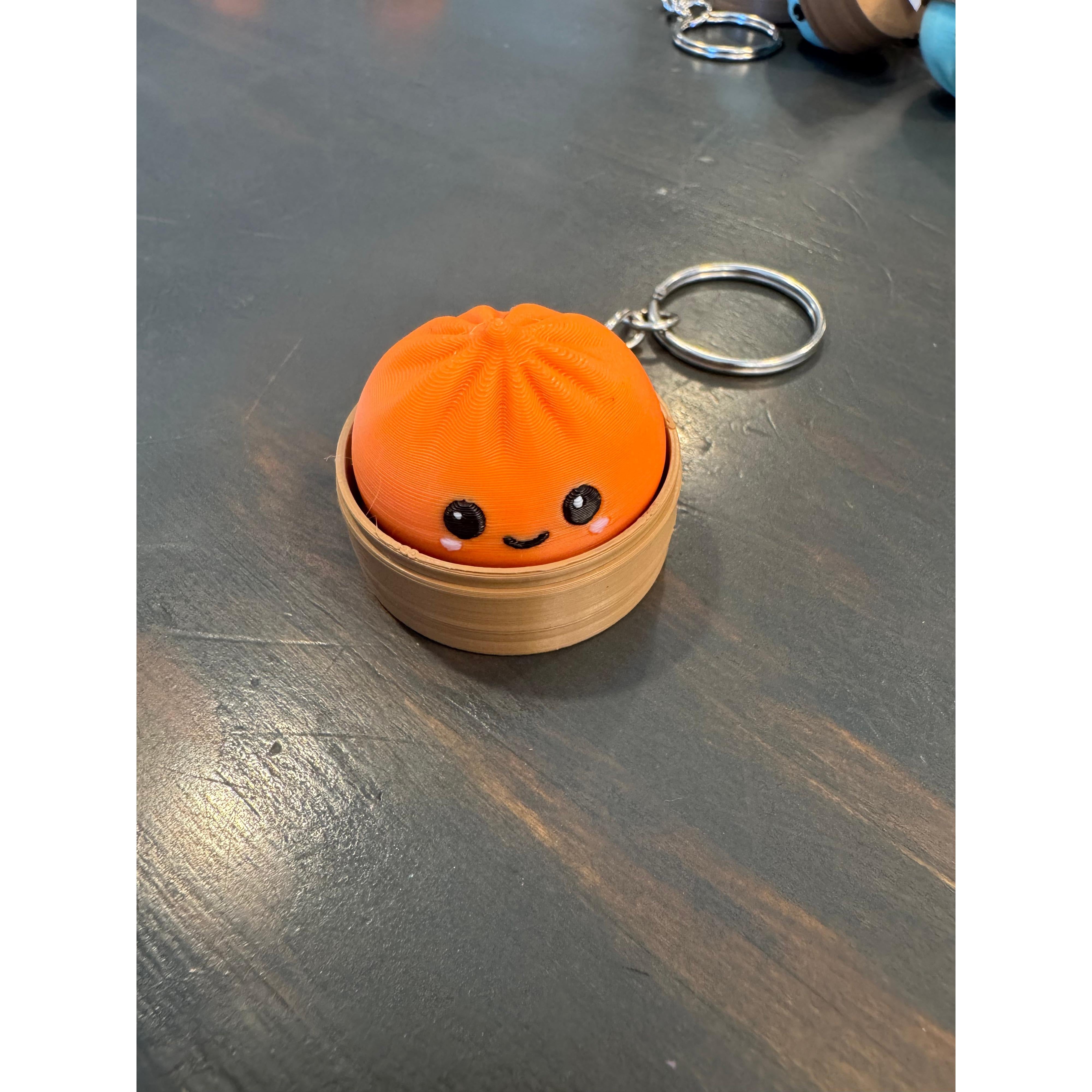 Dumpling Keychain/Bag charm~Orange