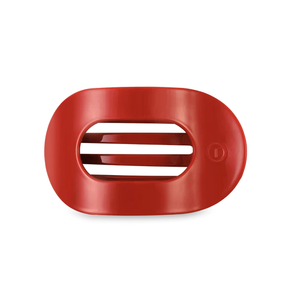 Teleties Medium Flat Round Hair Clip- Red Carpet Ready