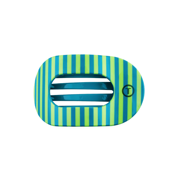Teleties Medium Flat Round Hair Clip- Cabana Cutie