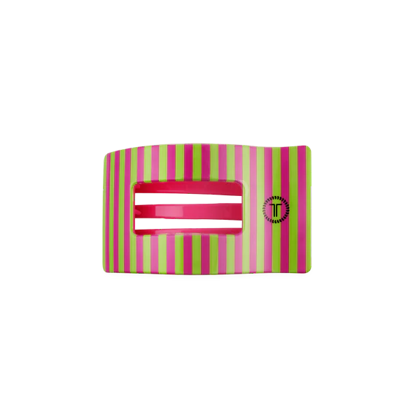 Teleties Small Rectangle Flat Hair Clip~ Summer Crush
