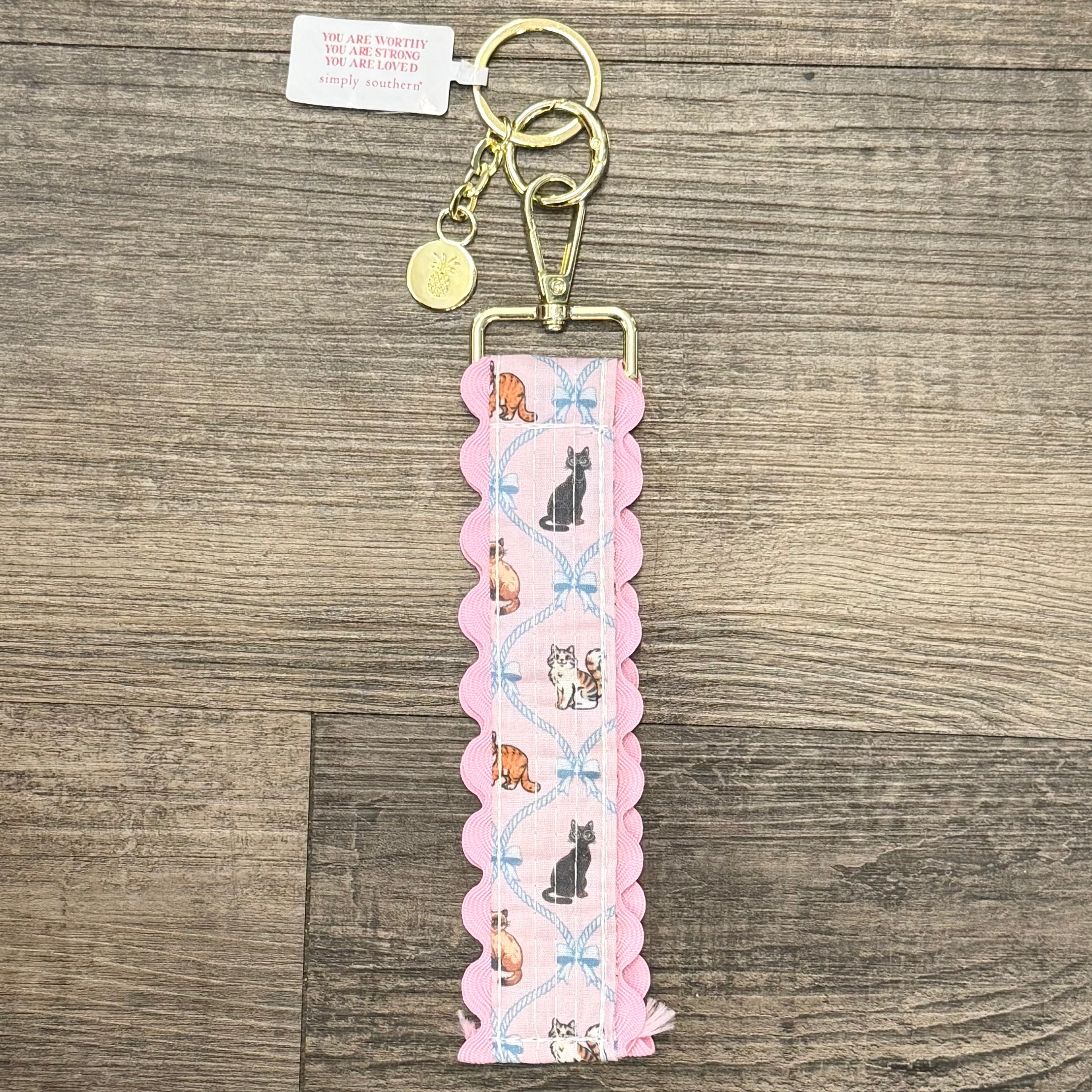 Lace Keyfob by Simply Southern~Cat Bow