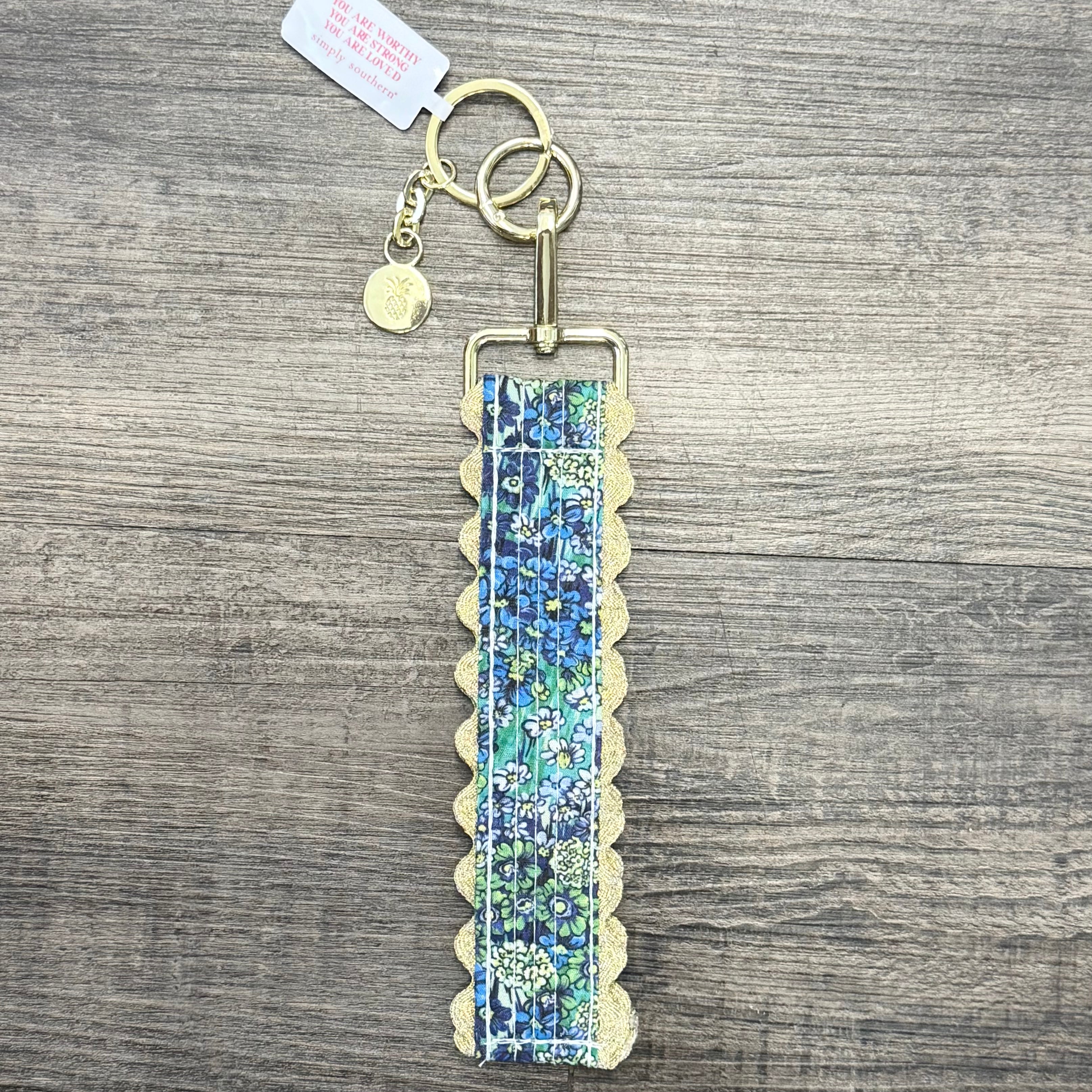 Lace Keyfob by Simply Southern~Green Flower