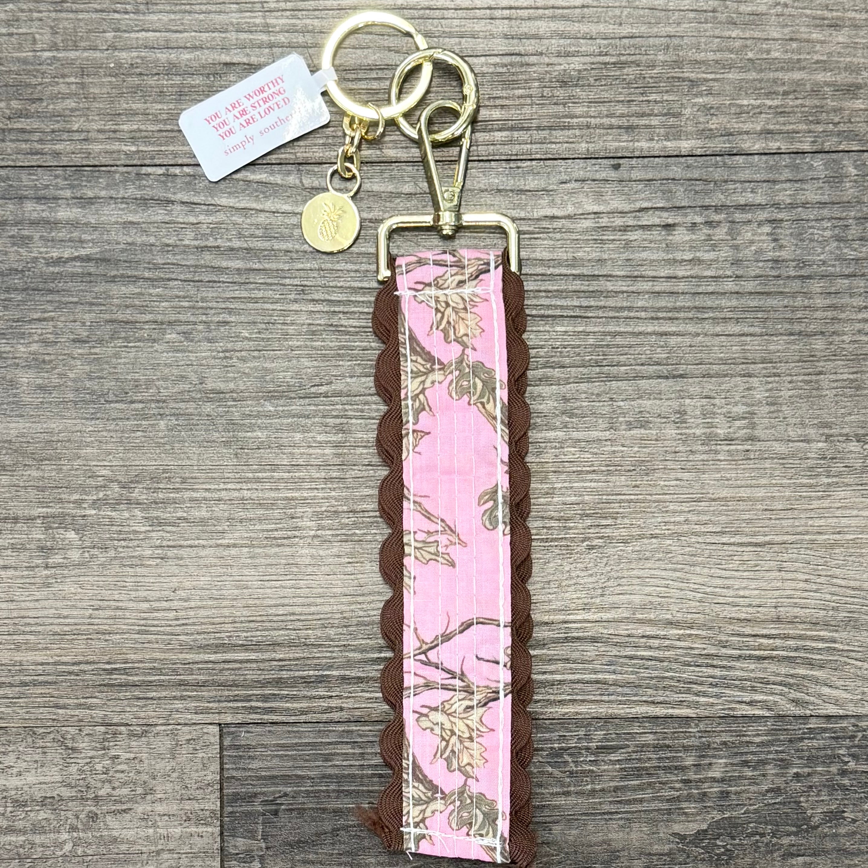 Lace Keyfob by Simply Southern~Pink Camo